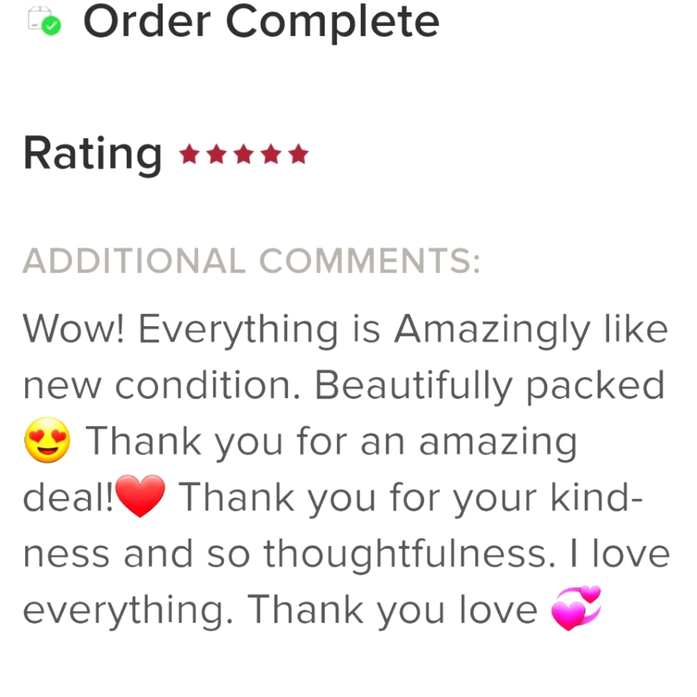 LOVE NOTE !!!  5 ITEMS FOR 10 DOLL